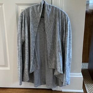 Athleta Pranayama Restore Wrap Heather Gray